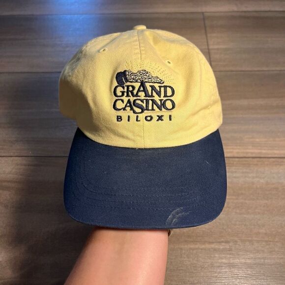 ‎Vintage Grand Casino Yellow Strapback Casual Hat - Picture 1 of 6